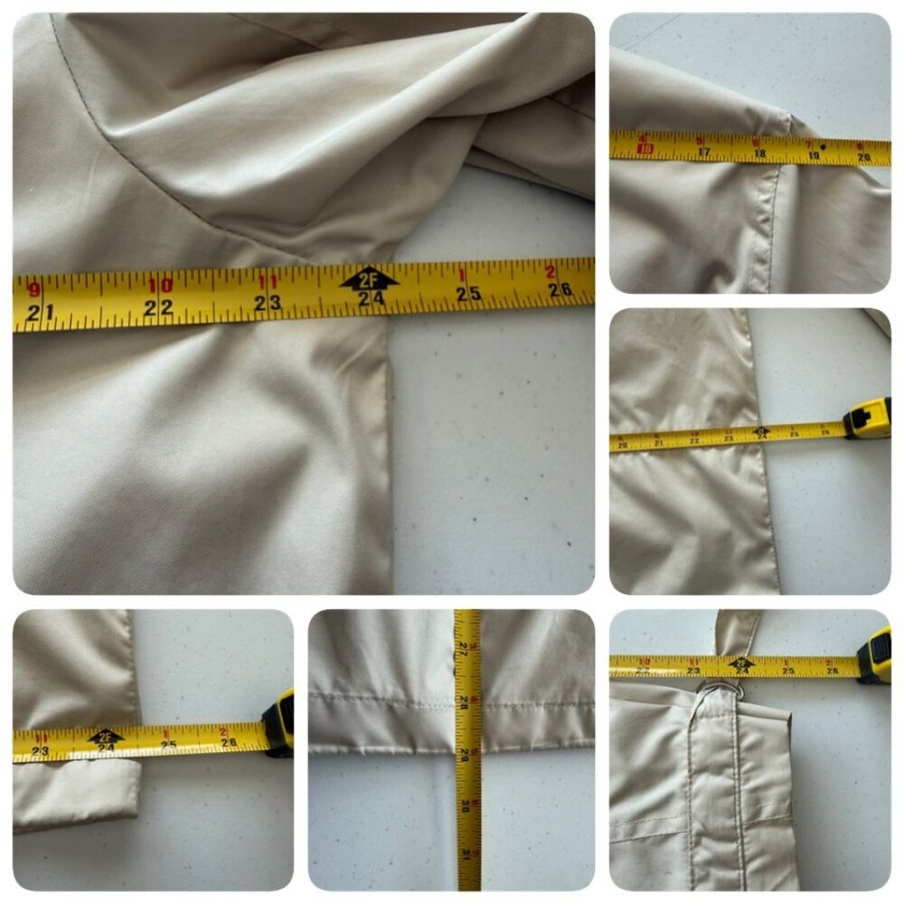 Neyelle Women’s Windbreaker Jacket L Champagne Beige Zipper Snap Front - Picture 16 of 16